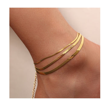 Herringbone Anklet